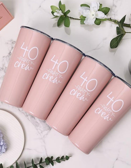 Load image into Gallery viewer, Celebrate 40 Party Crew Tumbler - 4 Pack | 22Oz | Exclusively for 40Th Birthday Party | 40Th Birthday Tumblers | 40Th Birthday Squad Tumblers
