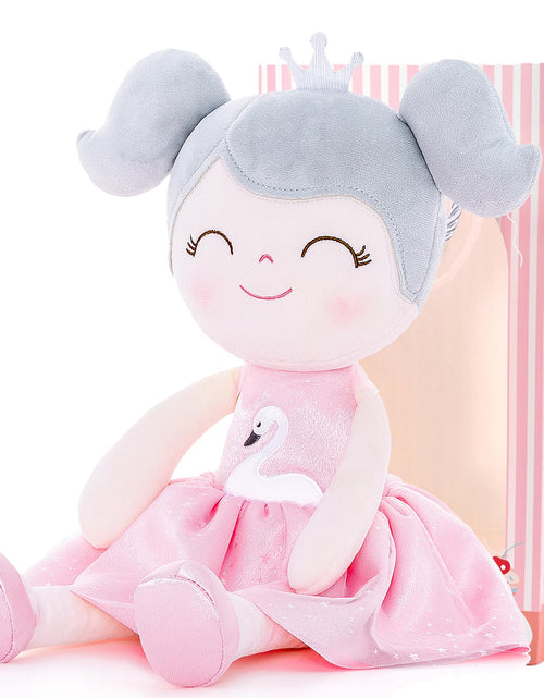 Load image into Gallery viewer, Gloveleya Plush Dolls Baby Girl Gifts Soft First Doll Girl Toys Swan Pink 16
