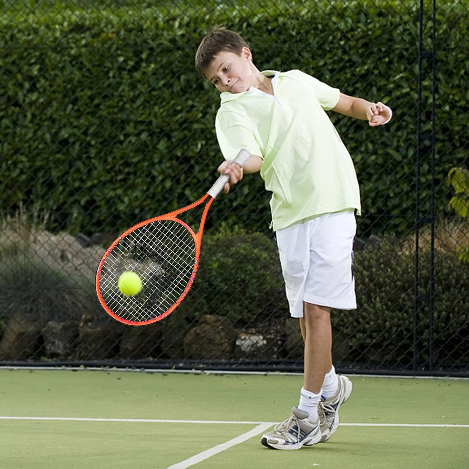 Tennis Racket for Kids Junior, 19/21/23/25 Inch Youth Tennis Racquet with Cover, Suitable for Beginner Boys and Girls Age 3-12