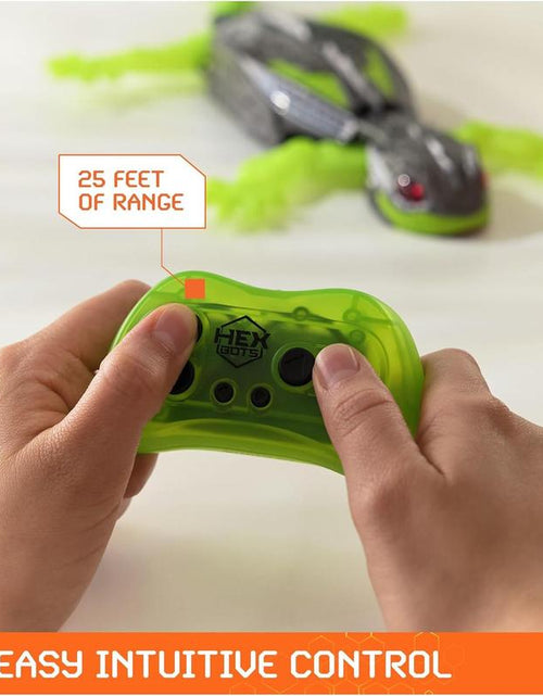 Load image into Gallery viewer, HEX BOTS Wall Crawler Gecko, Rechargeable Remote Control Robot Kids Toys, Climbs up Walls for Prank Toys &amp; Games, RC Robot Toys for Boys &amp; Girls Ages 4 &amp; Up
