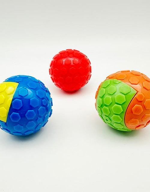 Load image into Gallery viewer, Pet Chew Toy Ball, 1/3 Counts Elastic Squeaker Sound Toy, Interactive Teeth Grinding and Cleaning Pet Toys, Pet Stress Relief Companion Toys
