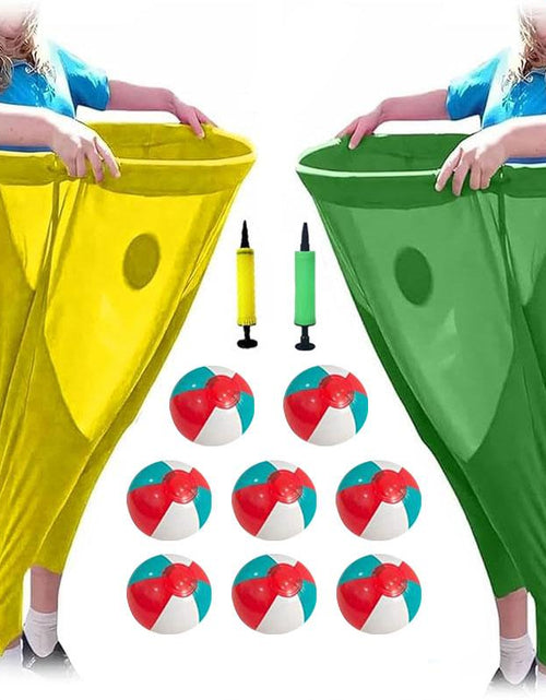 Load image into Gallery viewer, Granny Pants Yard Game, Toss Game Set,2Pcs Granny Pants Outdoor Game for Adults, 8 Elastic Balls+Pump, Perfect for Family Reunion Games, Backyard Gatherings &amp; Team Games,Lawn Games
