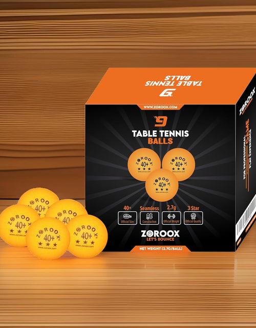 Load image into Gallery viewer, High-Performance 3-Star Table Tennis Balls - Pack of | 9, 18, 36 or 72 | Orange or White | 40+ ABS Competition Grade Ping Pong Balls
