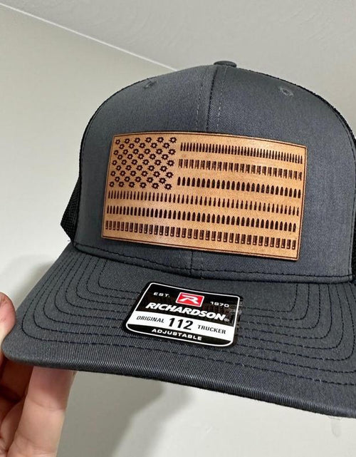 Load image into Gallery viewer, Pew Pew American Flag Hat : 2Nd Amendment Rights
