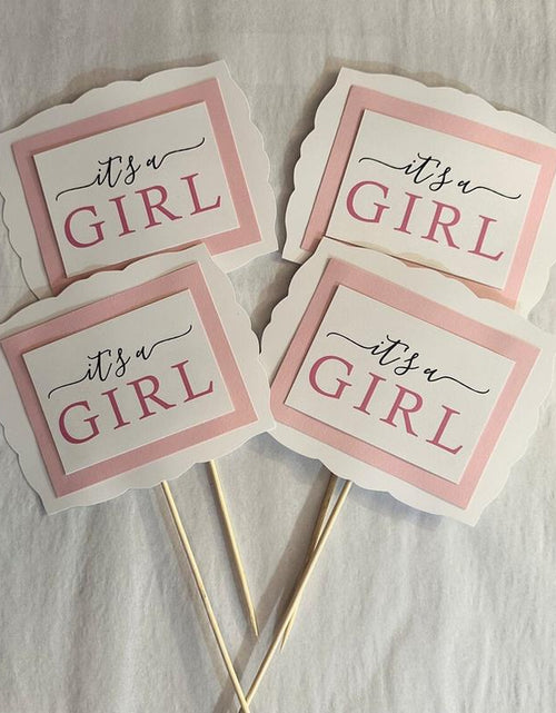 Load image into Gallery viewer, Baby Girl Baby Shower Decorations, Baby Shower Table Decor, Baby Shower Centerpieces
