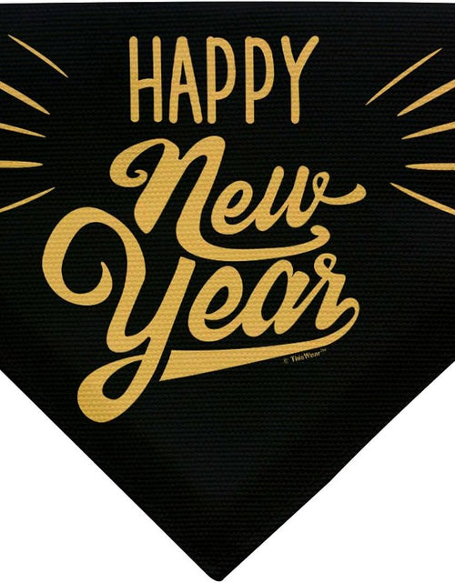 Load image into Gallery viewer, Dog New Years Costume Happy New Year Outfit for Dogs Pet Collar Scarf for Smaller Dogs New Year
