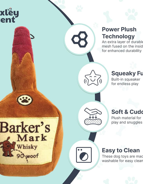 Load image into Gallery viewer, Funny Dog Toy W/Squeaker – Power Plush Squeaky Dog Toys for Small, Medium &amp; Large Dogs – Soft Stuffed Animal for Indoor Play &amp; Fetch - Barker'S Mark, Large
