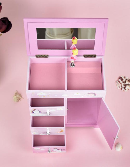 Load image into Gallery viewer, Musical Jewelry Box，Organize，Gift for Girls Children Girlfriend Mom，Room Decor，Ballerinas，Pink，Birthday，Valentine&#39;S Day, Thanksgiving, Halloween，Christmas
