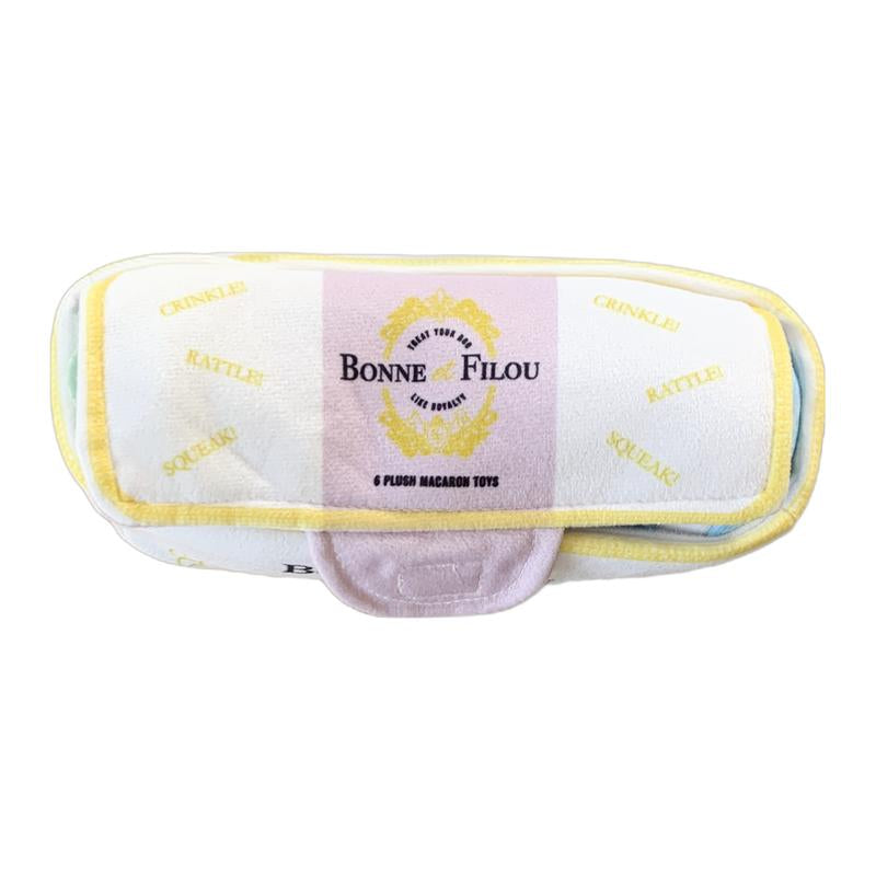 Plush Macaron Squeaky Dog Toy