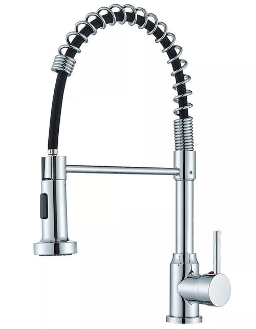 Load image into Gallery viewer, Senlesen Kitchen Faucets, Brushed Nickel Commercial Kitchen Faucet with Pull down Sprayer, Stainless Steel Kitchen Sink Faucets for 1 Hole, Single Handle Faucet for Sink Farmhouse Rv
