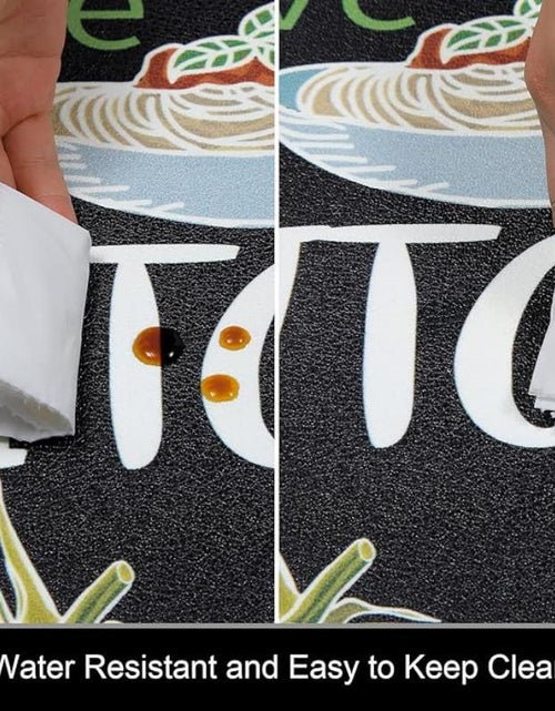 Load image into Gallery viewer, Cutlery Pattern Kitchen Mat, 2 Counts/Set Non-Slip Kitchen Rug, Room Decor Waterproof Kitchen Floor Mat, Washable Kitchen Rugs, Kitchen Decoration, Home Decor
