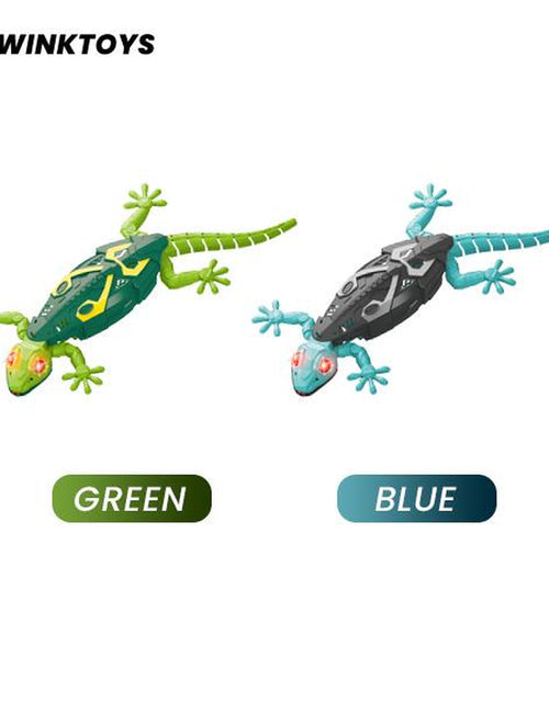 Load image into Gallery viewer, Wall Crawler Gecko, Winktoys Remote Control Toy, Electric Lizard Toy with LED Glowing Eyes, 360° Spin, Animal Toy, Fun Indoor Toy, Gift Idea, Party Toy, Cool Gifts, Family Fun
