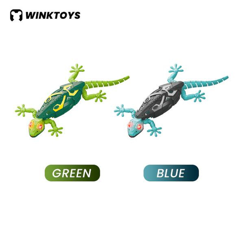 Wall Crawler Gecko, Winktoys Remote Control Toy, Electric Lizard Toy with LED Glowing Eyes, 360° Spin, Animal Toy, Fun Indoor Toy, Gift Idea, Party Toy, Cool Gifts, Family Fun