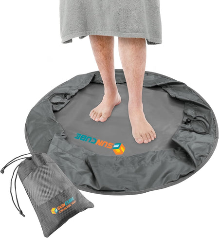 Wetsuit Changing Mat, Waterproof Surf Bag, Drawstring Wetsuit Bag, Surfing Accessories for Kayakers, Dry Bag for Beach, Durable Compact No Leak Mat for Scuba