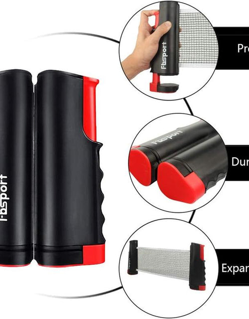 Load image into Gallery viewer, FBSPORT Ping Pong Paddle Set, Portable Table Tennis Set with Retractable Net,Rackets,Balls and Carry Bag for Indoor/Outdoor Games
