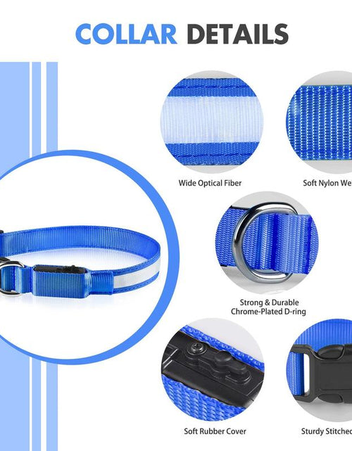 Load image into Gallery viewer, MASBRILL Dog Collar Luminous Pet Supplies Dog Collar Waterpoof Safety Collars
