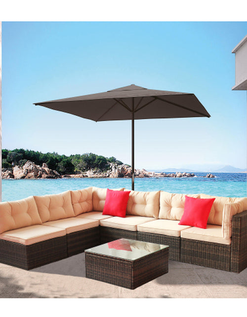 Load image into Gallery viewer, Patio Furniture Set PE Rattan Sectional Garden Furniture Corner Sofa Set
