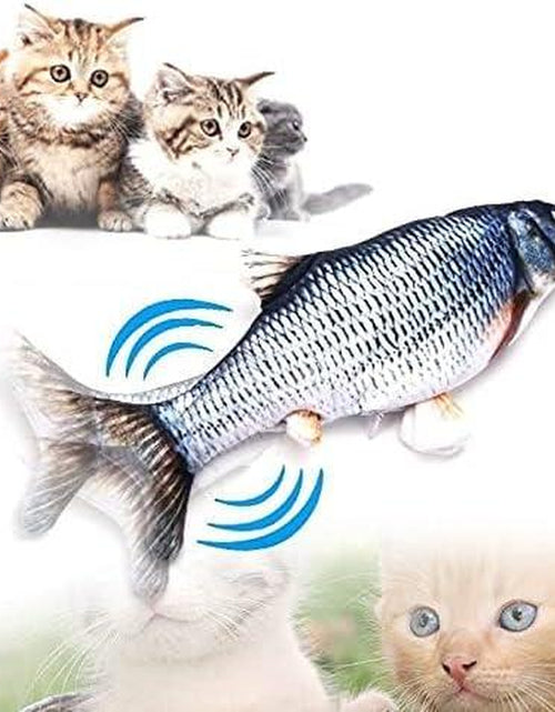 Load image into Gallery viewer, Cat Toys Catnip Automatic Flip Fish Dolls, Cat Toys, Applicable to All Kinds of Cats, USB Electric Mobile Pet Toys, Electric Puppet Fish, Suitable for Cats

