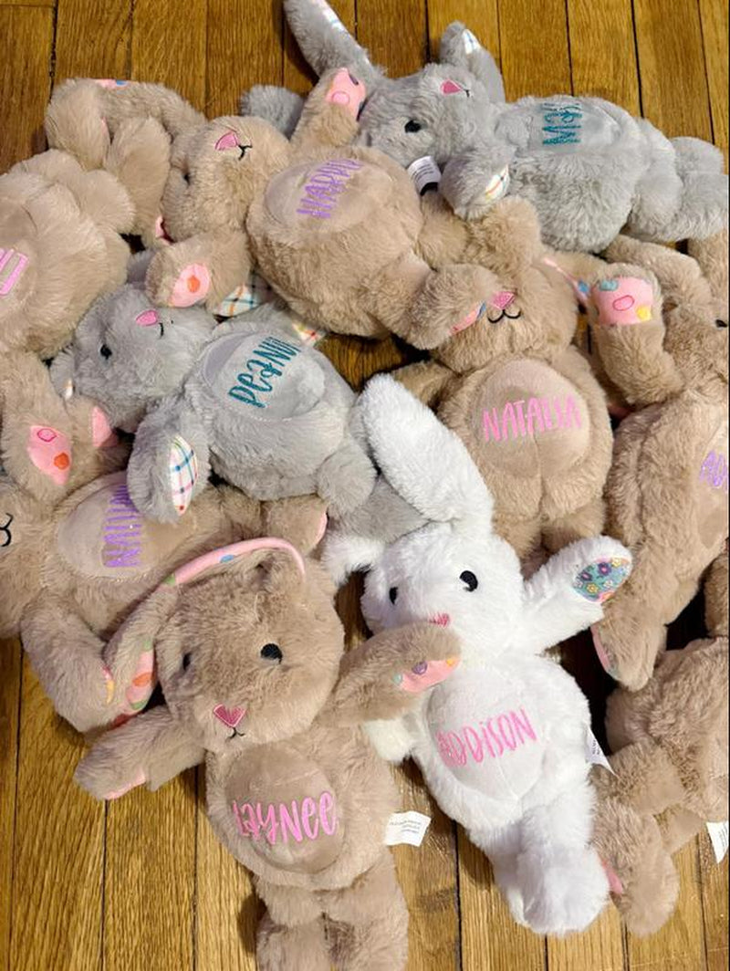 Personalized Easter Bunny, Easter Basket Stuffer, Easter Gift Ornaments Decoration