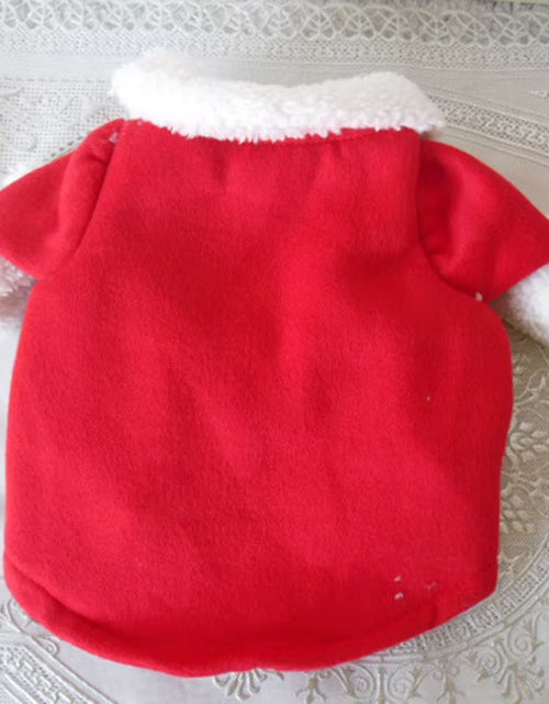 Load image into Gallery viewer, Winter Christmas Pet Cat Costumes Funny Santa Claus Clothes for Small Cats Dogs Xmas New Year Cat Clothing Kitty Kitten Outfits

