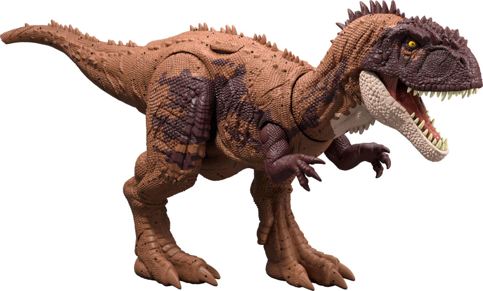 Mattel Jurassic World Dinosaur Toys with Roar Sound & Attack Action Wild Roar Posable Figures Physical & Connected Digital Play