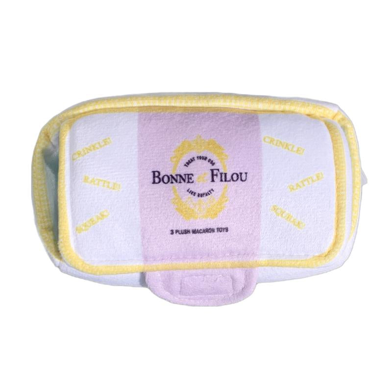 Plush Macaron Squeaky Dog Toy