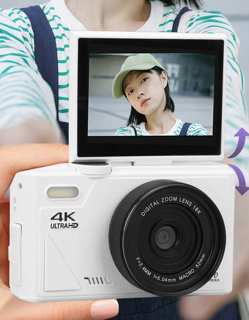 Load image into Gallery viewer, Digital Camera Autofocus Video Pause Function Retro Digital Camera 3 Inch Screen UHD 4K for Beginners for Photography

