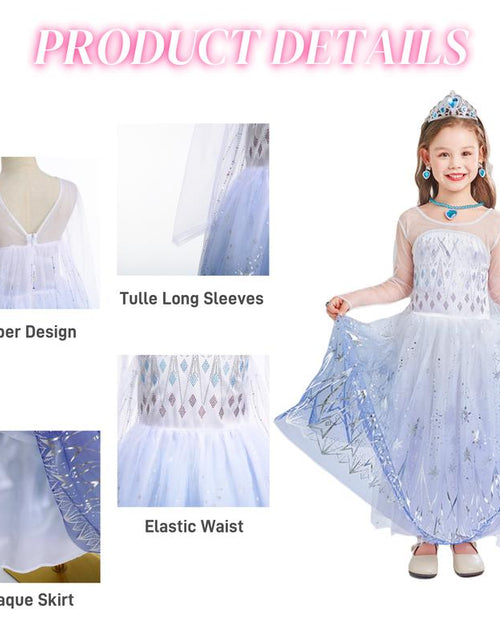 Load image into Gallery viewer, Kids&#39; Princess Dress Costume Set with Versatile Skirt for Toddler Girl Halloween Christmas Party Outfit
