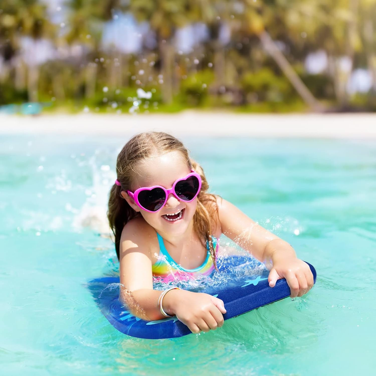 41''/37''/33'' Lightweight Body Board for Beach, Surf Board with EPS Core, XPE Deck, HDPE Slick Bottom, Wrist Leash, Bodyboard for Kids Adults Surfing