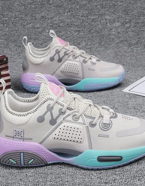Load image into Gallery viewer, Men's Cotton Candy Basketball Sneakers
