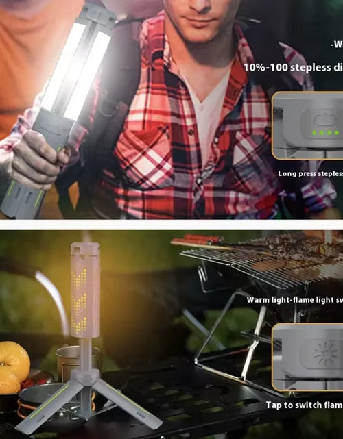 Load image into Gallery viewer, Telescopic Camping Lantern 8000Mah Rechargeable Waterproof Flashlights Dimmable Camping Lamp Emergency Camping Hiking Light
