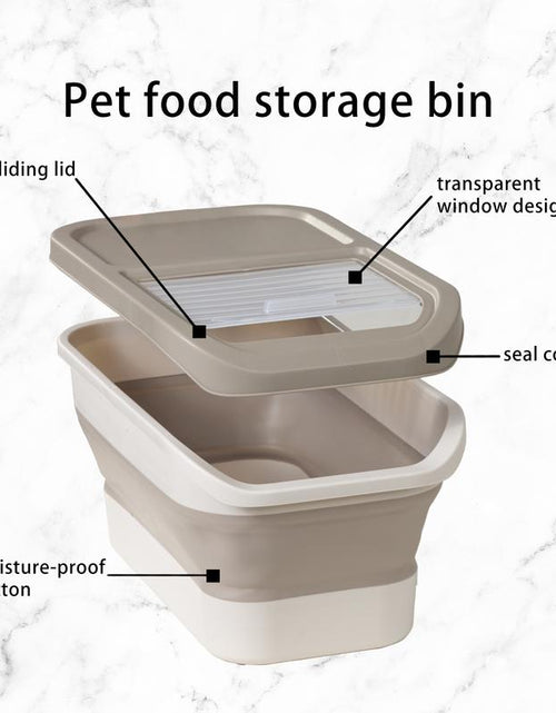Load image into Gallery viewer, GOODSKY Dog Food Storage Container, Pet Food Storage Containers Dry Food for Dog, Cats and Other Pet, Collapsible Dog Food Container, Folding Pet Food Container with Lids
