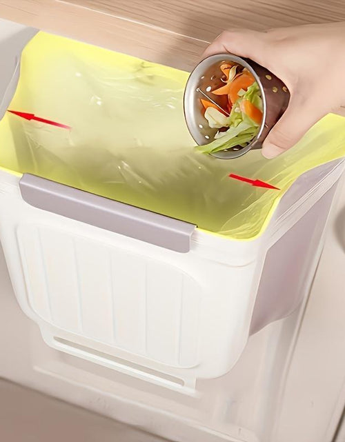 Load image into Gallery viewer, Foldable Kitchen Trash Can, 1 Count Hanging Garbage Storage Bucket, Kitchen Bin, Space-Saving Kitchen Accessory for Home, Kitchen Waste
