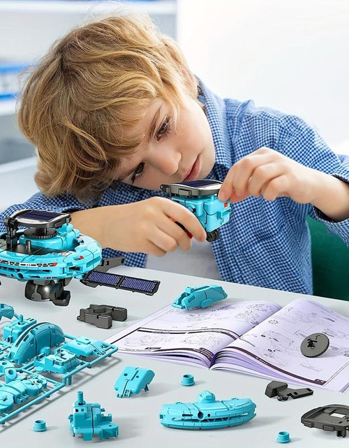 Load image into Gallery viewer, STEM 6-In-1 Solar Robot Kit - Space-Themed Educational Toy for Kids, Creative Learning, Birthday &amp; Holiday Gift for Hands-On Science Projects Fun Mode
