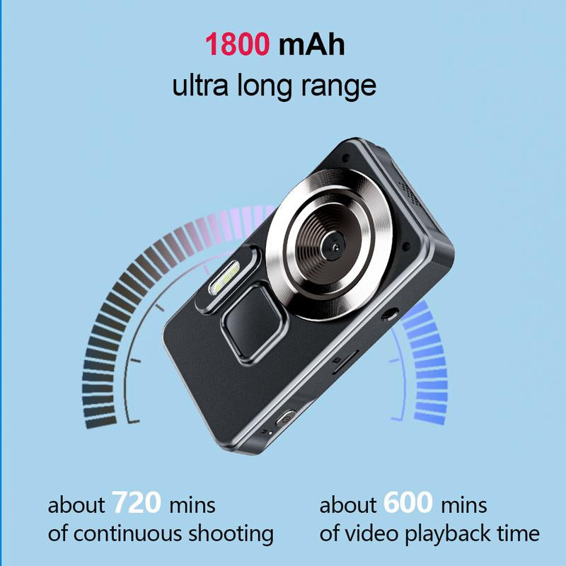 Digital Camera, Portable FHD 1080P Digital Cameras, 48MP 16X Digital Zoom with 2.8" IPS Compact Small Vintage Camera for Vlogging, Point Shoot Camera.