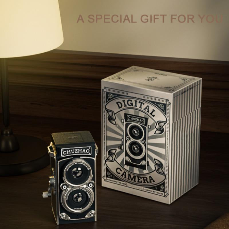Digital Vintage Mini Digital Camera, 1080P HD Video 12MP Autofocus Digital Cameras with 16GB Card, Compact Camera for Vlogging