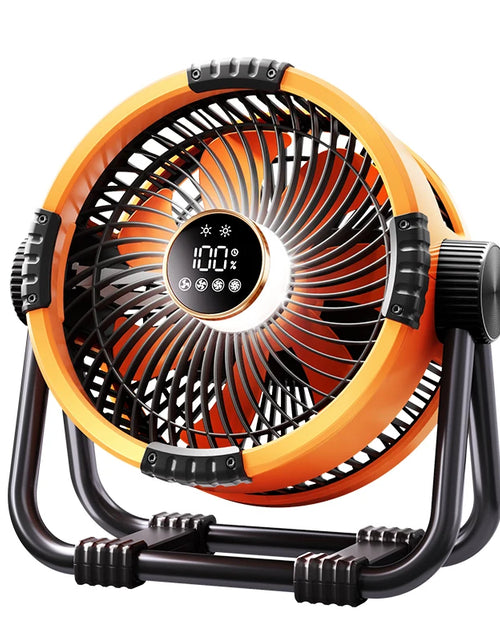 Load image into Gallery viewer, Camping Fan 20000Mah Rechargeable Portable Outdoor Camping Fan Wireless Camping Air Circulator Tent Ceiling Fan with LED Light
