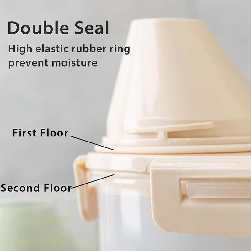 Clear Pet Food Storage Seal Box, Leakproof Pet Food Storage Container, Food Storage Organizer for Cats and Dogs