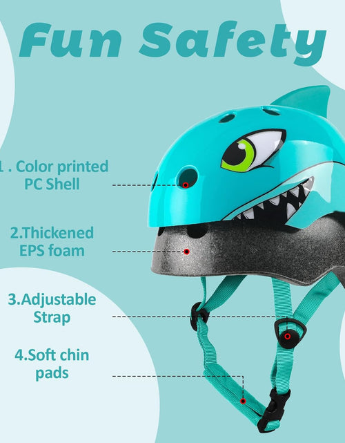 Load image into Gallery viewer, Toddler Kids Bike Helmet, Adjustable and Multi-Sport, 3 Sizes for Ages 1-2-3-5-8-14 Years Child Infant Boys Girls
