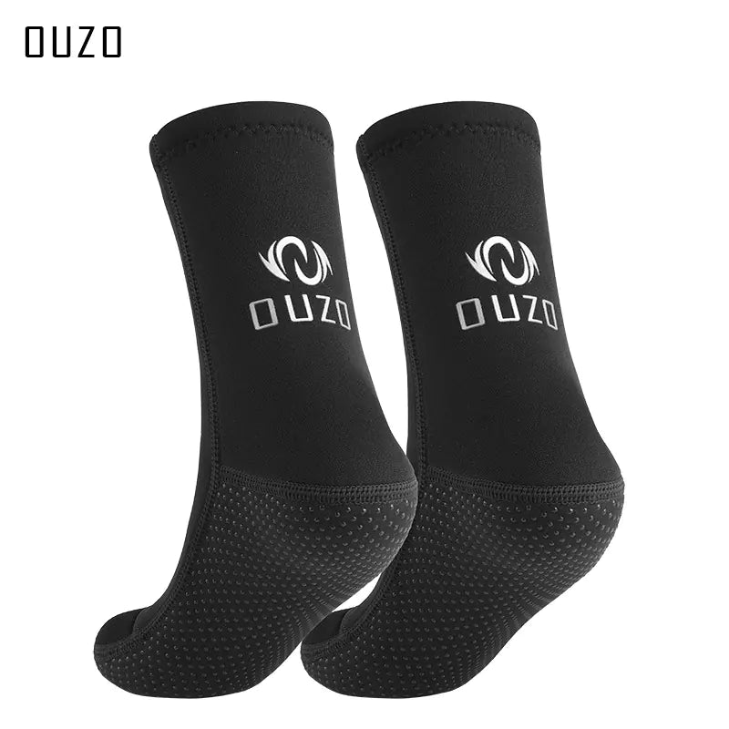 3mm OUZO Neoprene Socks for Swimming and Surfing