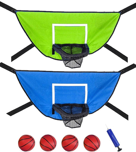 2 Pack Trampoline Basketball Hoop Attachment for Adults - Basketball Hoop Goal for Trampoline Accessories Outdoor