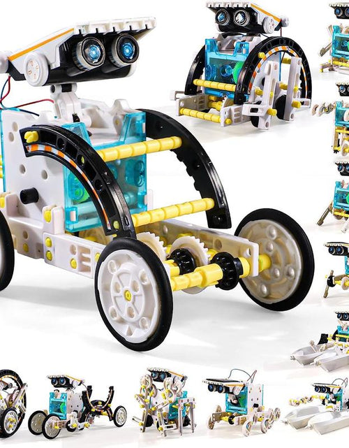 Load image into Gallery viewer, Education Building Science Experiment Set, 12 in 1 STEM Solar Robot Kit Toys,Birthday/Christmas Gift
