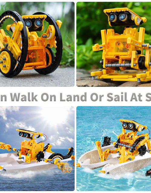 Load image into Gallery viewer, Education Building Science Experiment Set, 12 in 1 STEM Solar Robot Kit Toys,Birthday/Christmas Gift

