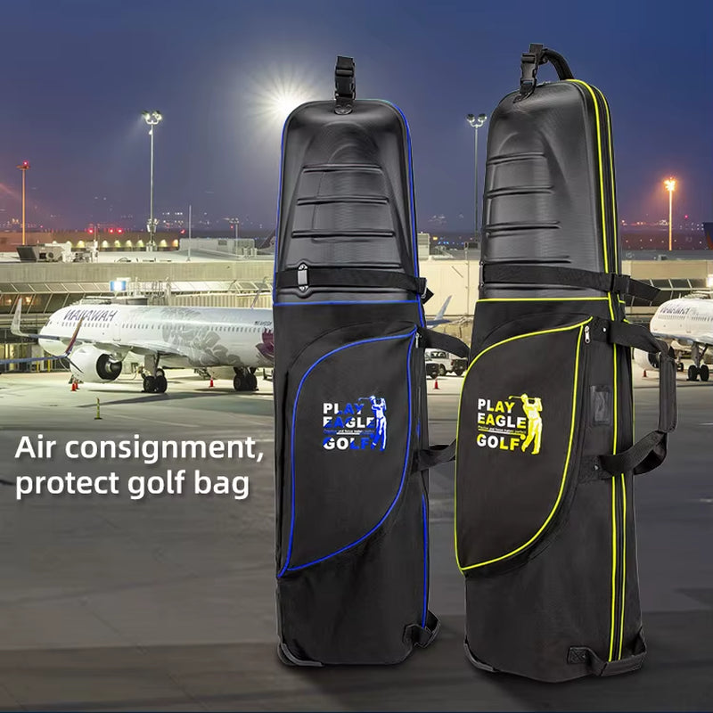 Golf Travel Bag with Wheels Folding Hard Top Golf Airplane Cover Golf Aviation Hardcase Golf Bag Golf Supplies YKB01