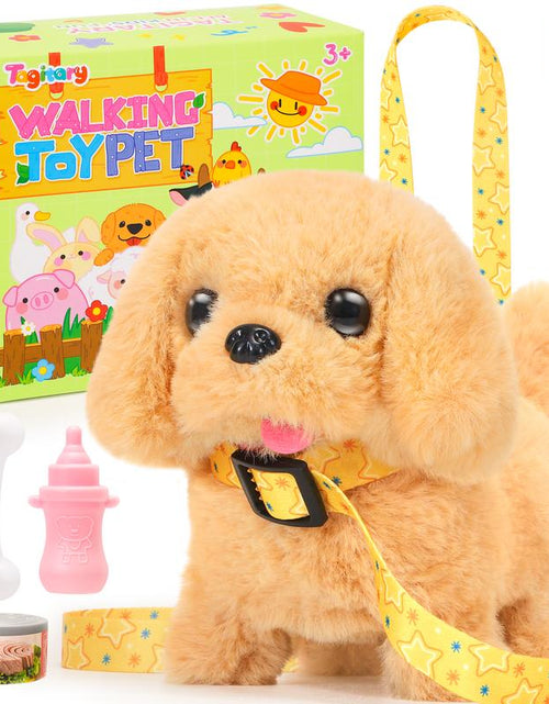 Load image into Gallery viewer, Plush Toys Walking Dog Toys That Can Walk, Bark and Wag Tail,Interactive Electronic Pet Toys Puppy with Leash,Easter Christmas Birthday Gift
