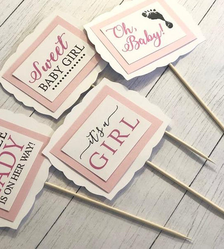 Baby Girl Baby Shower Decorations, Baby Shower Table Decor, Baby Shower Centerpieces