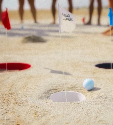 Sand Strokes - Beach Games - Golf - Outdoor Games- Beach Golf Set Indoor