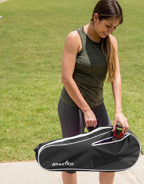 Load image into Gallery viewer, Tennis Bag and Racketball Bag - Tennis Bags for Women and Men to Hold Tennis Racket, Racquetball Racket, Pickleball Paddles and Other Equipment or Gear
