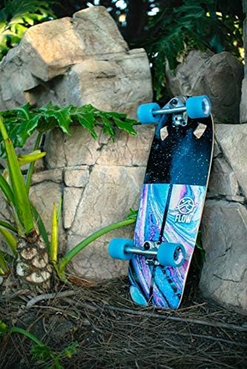 Cruiser - 29"X10" 7-Ply North American Maple Deck, Carving Truck, Fully Assembled, Supports up to 275 Lbs for Surf-Like Carving