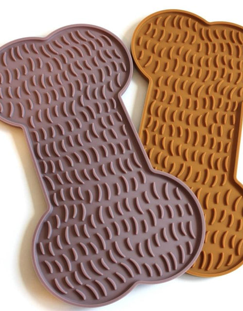 Load image into Gallery viewer, Dog Bone Slow Feeder Lick Mat - Reduce Anxiety and Boredom - Pet Supplies

